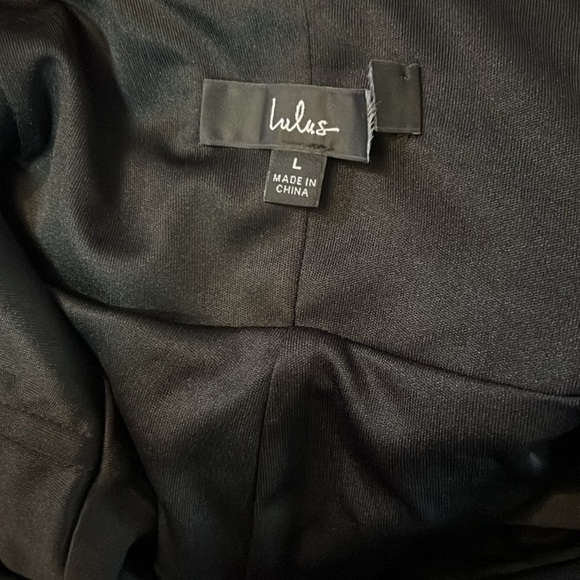 NWOT You're a Gift Black Satin Bow Back Mermaid Maxi Dress - Picture 8 of 8